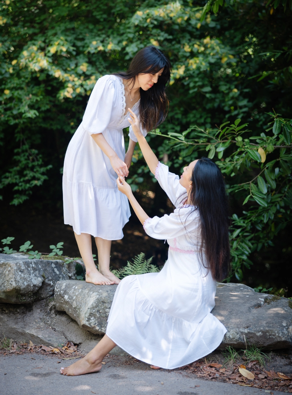 Puff Sleeve All-White Cotton Dress - Image 6