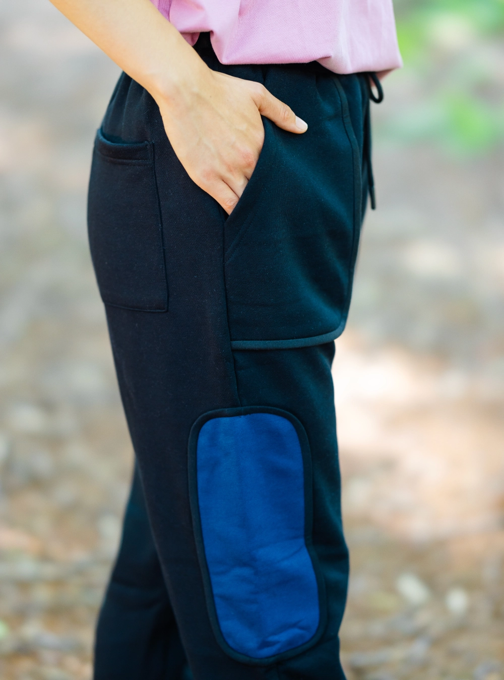 100% Organic Cotton Fleece Trousers - Image 3